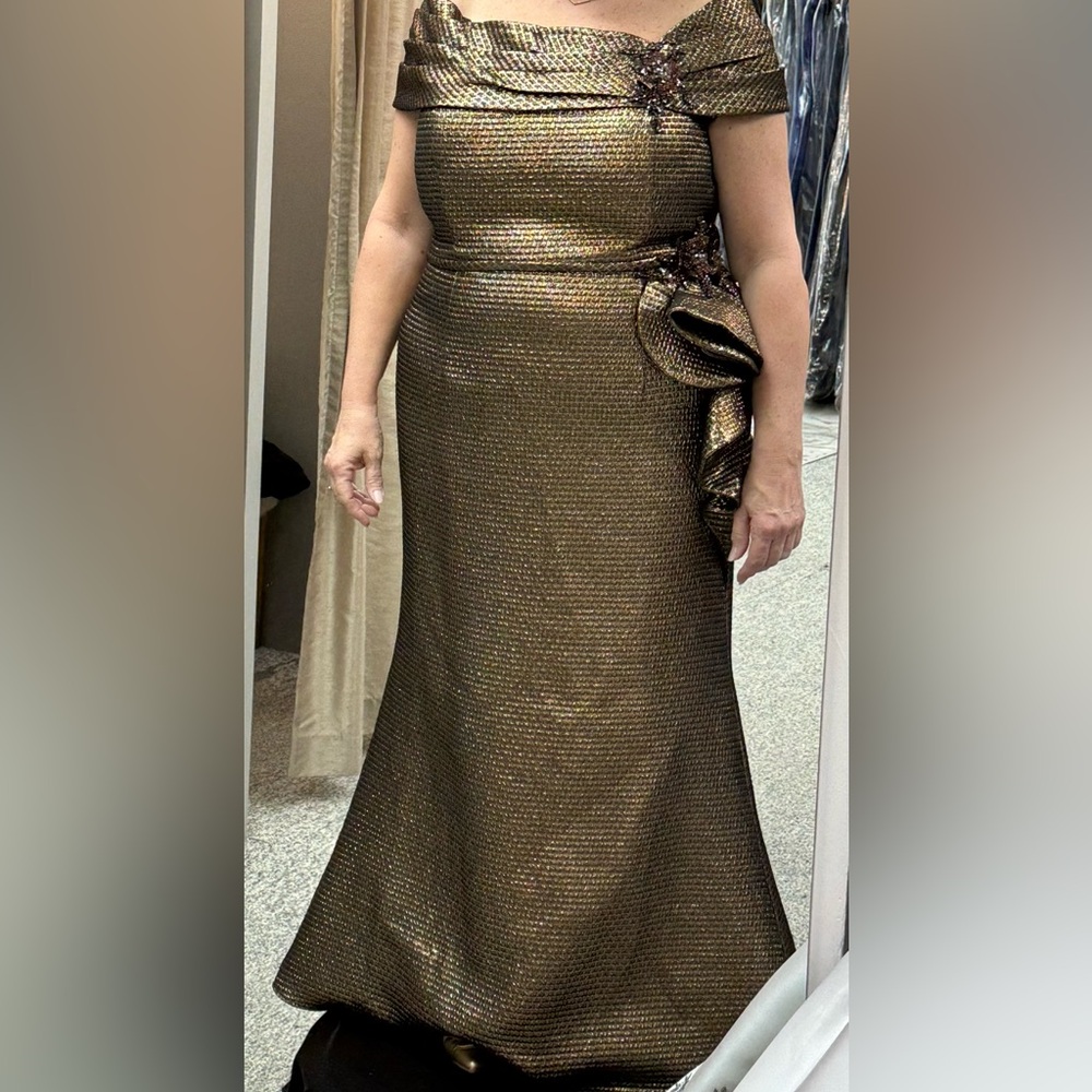 Terani Couture Metallic Evening Gown